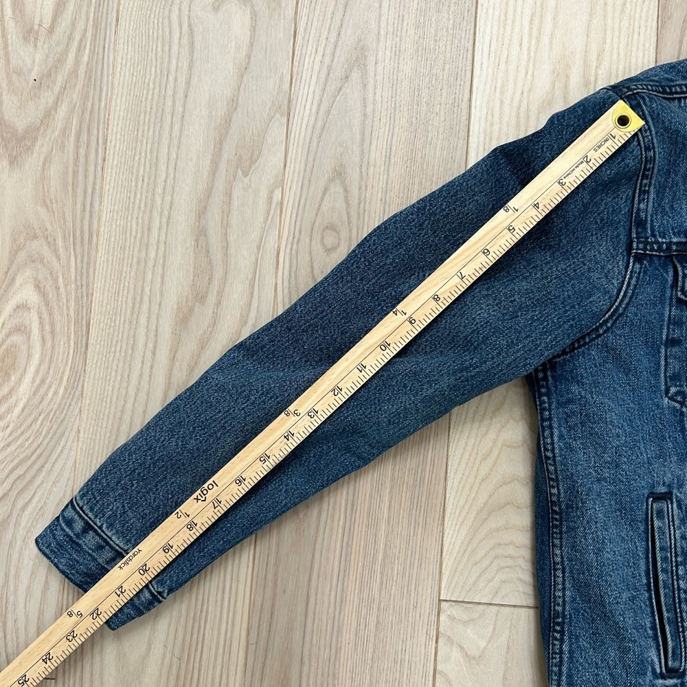 NWT Women’s Lucky Brand Tomboy Sherpa Lined Denim Jacket Large Retail: $119 - Picture 7 of 9